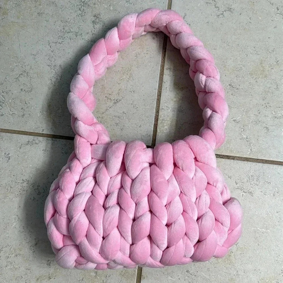 🎄 Christmas Sale 🎄 Handmade Unique Pink Super Soft Purse - Picture 2 of 6